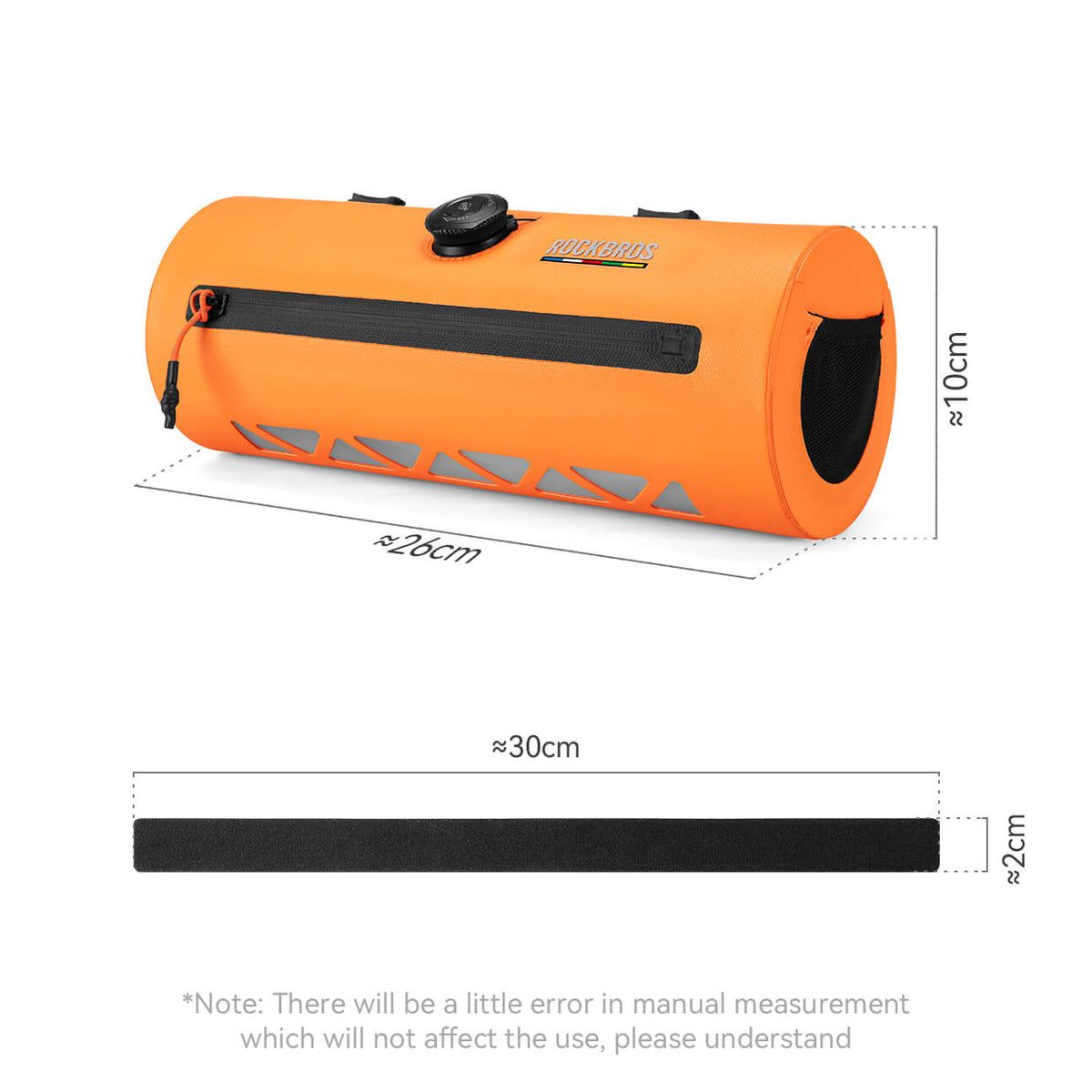 ROAD TO SKY Bike Handlebar Bag 100% Waterproof 2L