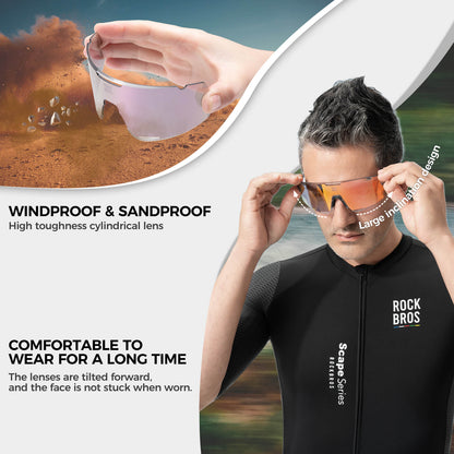ROAD TO SKY BOUNDLESS Photochromic Cycling Glasses 3 Lens Set