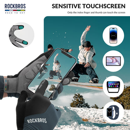 ROAD TO SKY Breathable Anti-Slip Full Finger Cycling Gloves