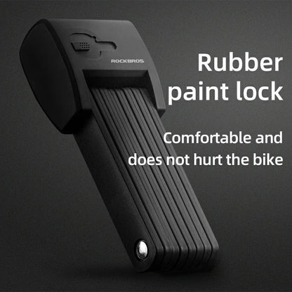 Foldable Smart Bike Lock with Fingerprint Unlock