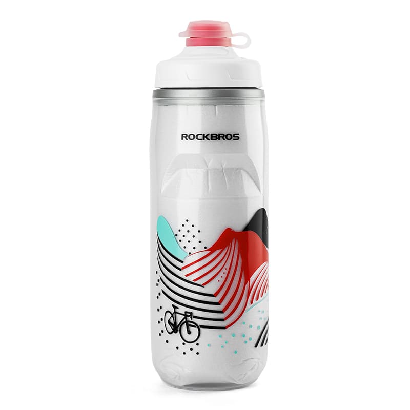 Soft Squeeze Insulated Cycling Water Bottle-21oz