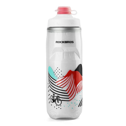 Soft Squeeze Insulated Cycling Water Bottle-21oz