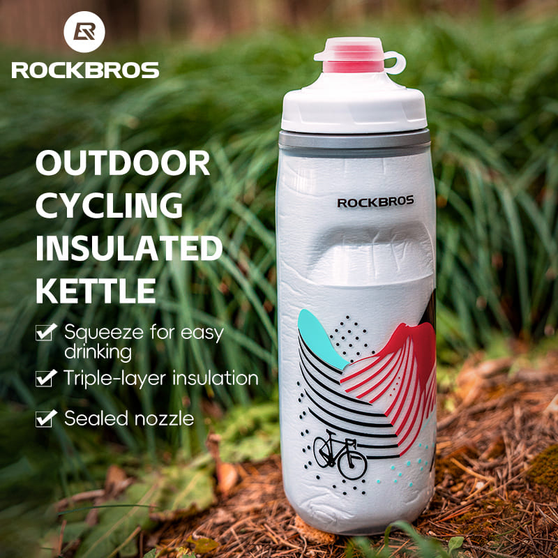 Soft Squeeze Insulated Cycling Water Bottle-21oz