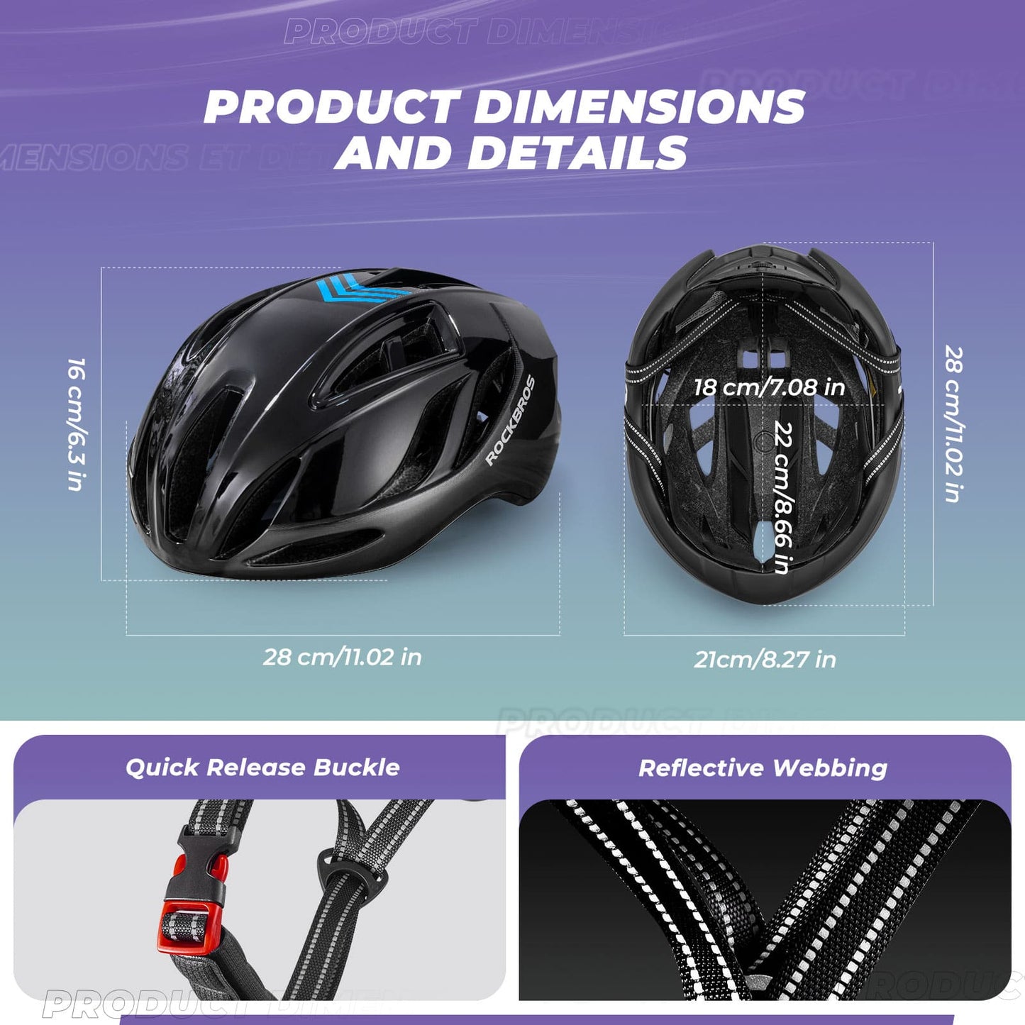 Ultra-Light In-Mold Bicycle Safety Helmet