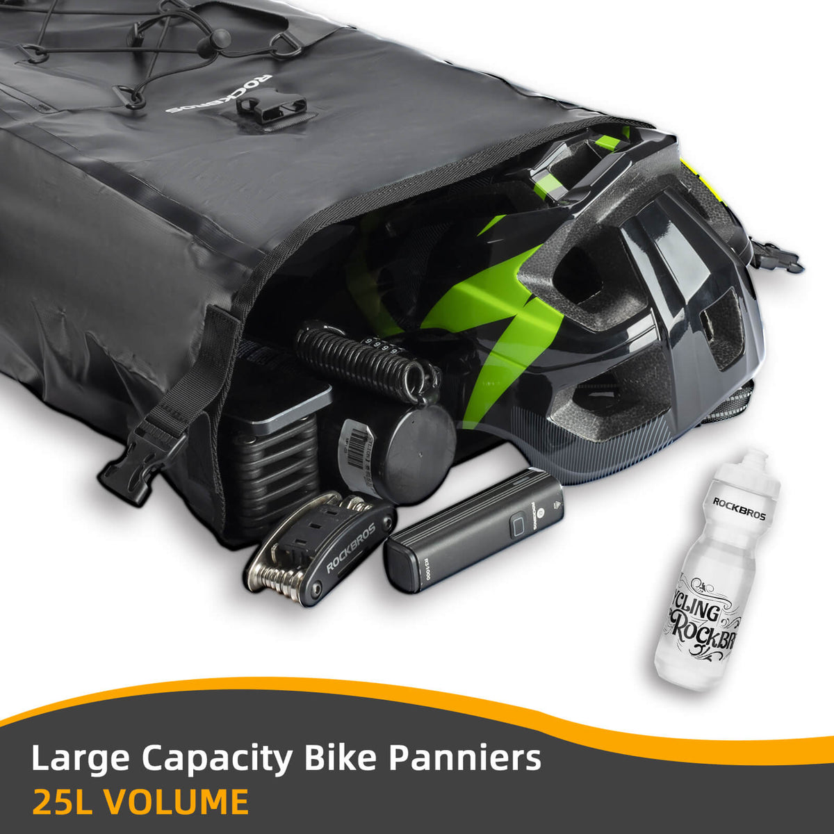 Fully Waterproof Bike Pannier Large Capacity
