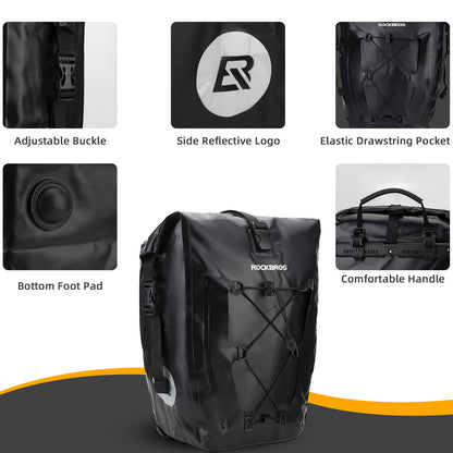Fully Waterproof Bike Pannier Large Capacity