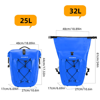 Fully Waterproof Bike Pannier Large Capacity